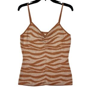 Anthropologie Camisole Top Womens Size S Tan Brown